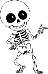 Halloween Cute Skeleton