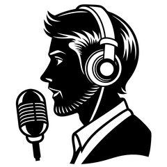 singer with microphone