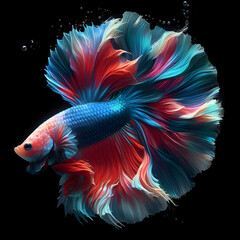 Fototapeta premium Fancy fighting fish or betta fish very beautiful.