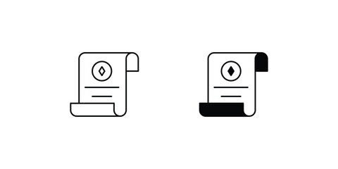 smart contracts set icon with white background vector stock illustration