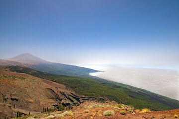 Volcano mountain landscape