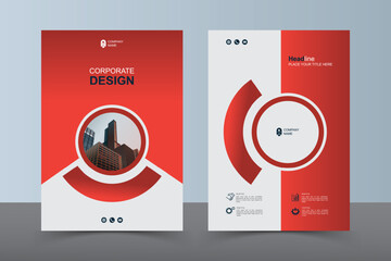 Modern Layout Flyer. Corporate Book Cover Design, EPS Vector Template. Can be Adapt to Brochure, Annual Report, Magazine, Business Presentation, Poster, flyer, Banner, Website