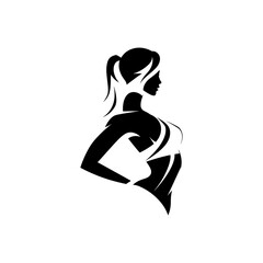 Bold and elegant logo for a women's gym