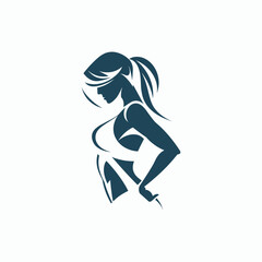 Bold and elegant logo for a women's gym