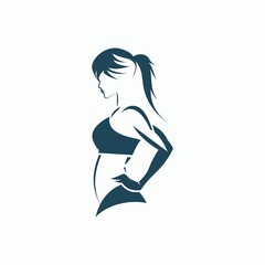 Bold and elegant logo for a women's gym