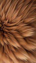 Fur brown Wool  Furry, Delicate, and Warm Rug or Blanket for Comfort