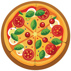 Tasty Pizza Vector Design Illustration