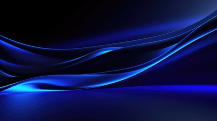 Flowing Aqua Waves: Abstract Motion and Creativity in a Studio Setting