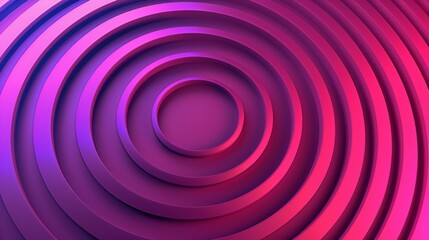 Comic-style background with concentric circles in shades of pink and purple, creating a hypnotic effect.