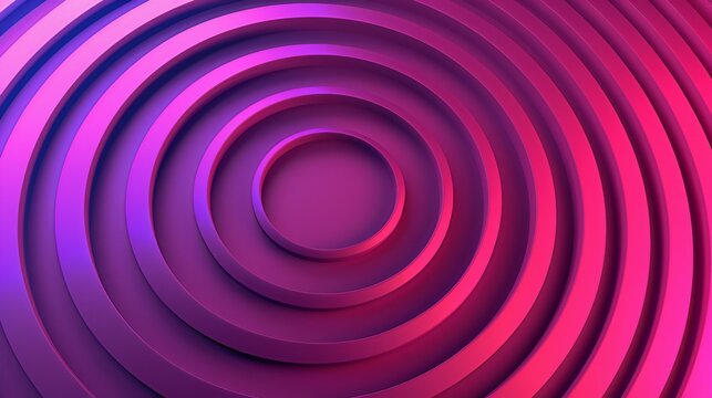 Comic-style background with concentric circles in shades of pink and purple, creating a hypnotic effect. - Powered by Adobe