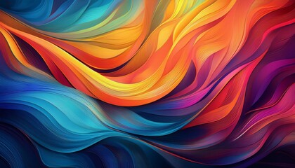 Obraz premium Abstract Background with Vibrant Colors and Smooth Lines