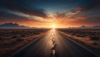 Fototapeta premium Straße zu neuen Möglichkeiten