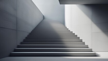Concrete Stairs Minimalist Modern Architecture Interior Design