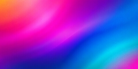 Pink magenta blue purple abstract color gradient background grainy texture effect web banner header poster design.