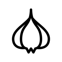 Garlic icon in thin line style vector illustration graphic design