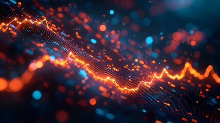 Fototapeta premium Abstract Digital Data Background.