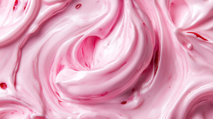 fruit yogurt swirl close up texture