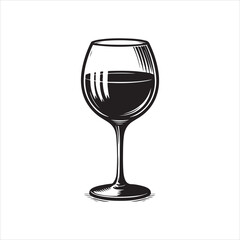 wine glass vector