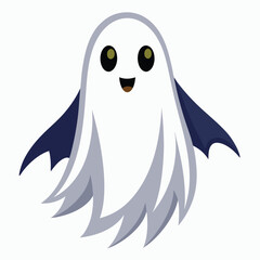 Fototapeta premium cartoon ghost illustration on a white background