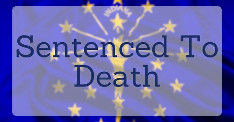 Capital Punishment Over US State Flag