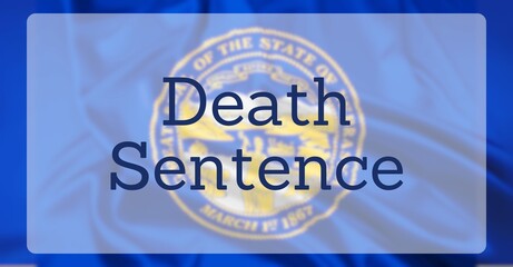 Capital Punishment Over US State Flag