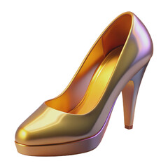 high heels with a stiletto design, isolated on a white background