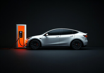 Electric Car Charging Station.