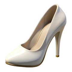 Fototapeta premium high heels with a stiletto design, isolated on a white background