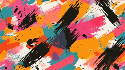 Fototapeta premium Abstract background with vibrant colors and brushstrokes.