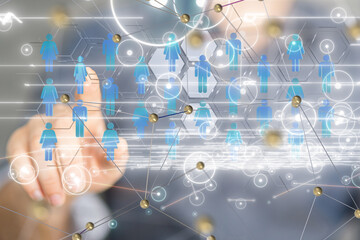conference Digital Network and data concept 3d