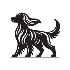 Dog silhouette vector design