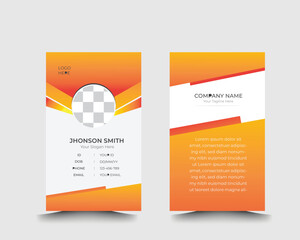 Creative Modern Two Sided ID Card Design 