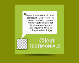 Testimonial review template with star rating remark