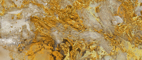 Gold vector texture with relief grunge stone surface for cover design, cards, flyers, poster, banner. Hand drawn luxury illustration. Vintage aged golden backdrop. Bronze paint. 