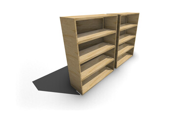 3d Wooden Shelf transparent png