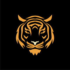 Modern Minimalist Tiger Logo