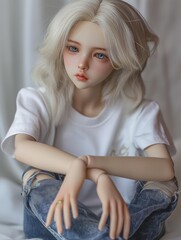 Fototapeta premium AI generator image of statues, models, dolls