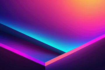 Fototapeta premium Gradient abstract colorful background with lines in neon bright shades, modern and futuristic backdrop. For digital projects, applications, presentations, tech-related graphics, web design, artwork