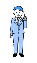 スーツ 男性 バストアップ