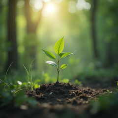 sprout in the ground