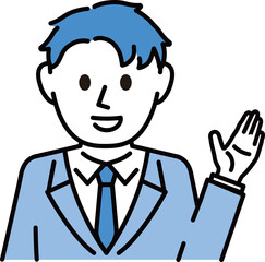 スーツ 男性 バストアップ