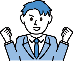 スーツ 男性 バストアップ