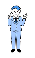 スーツ 男性 バストアップ