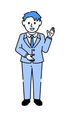 スーツ 男性 バストアップ