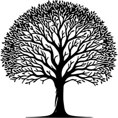 tree silhouette vector