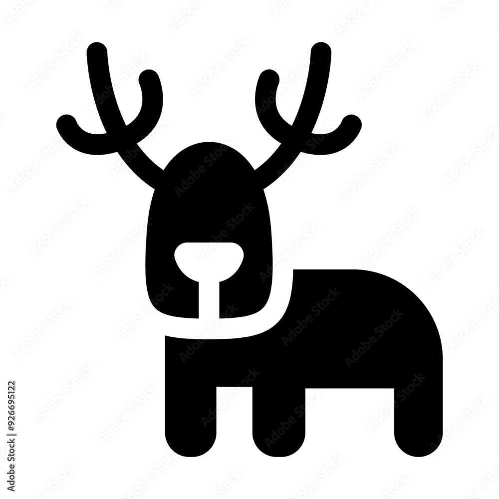 Sticker reindeer icon vector illustration graphic design