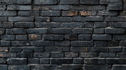 Obraz premium Black Brick Wall Texture