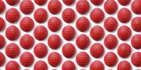 Seamless red ball pattern on white background, red, ball, seamless, pattern, design, texture, round, circle, geometric