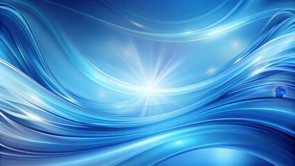 Blue abstract background with soft swirls and gradients, blue, abstract, background, soft, swirls, gradients, design