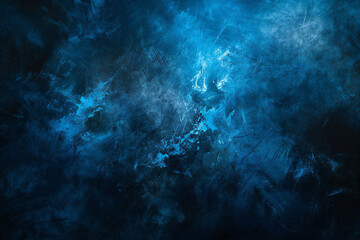 Fototapeta premium Blue Bokeh Light Background with Dreamy Glow and Abstract Light Effects for a Magical Atmosphere